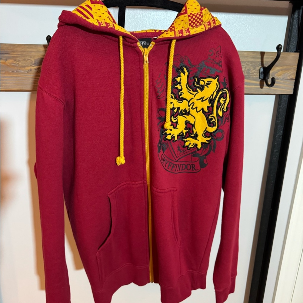 Harry Potter Gryffindor XS Red Hoodie Zip-Up Fleece